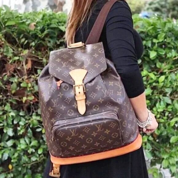 🔥EXTRA LARGE🔥 Authentic Louis Vuitton Monogram Montsouris GM Backpack Bag LV - Picture 1 of 14